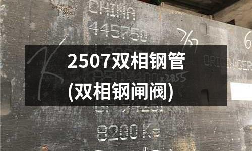 2507双相钢管(双相钢闸阀)