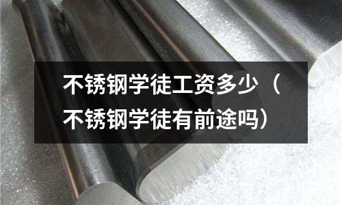 不锈钢学徒工资多少（不锈钢学徒有前途吗）