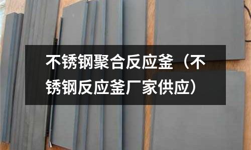 不锈钢聚合反应釜（不锈钢反应釜厂家供应）