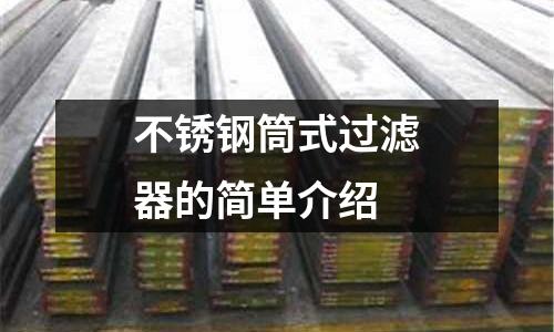 不锈钢筒式过滤器的简单介绍