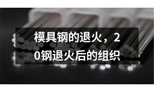 模具钢的退火，20钢退火后的组织