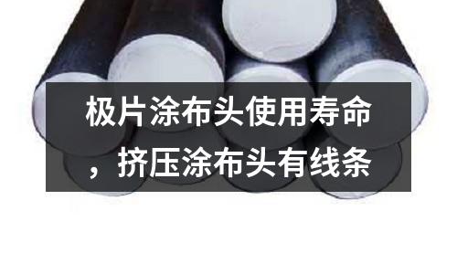极片涂布头使用寿命，挤压涂布头有线条