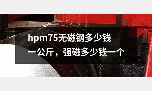 hpm75无磁钢多少钱一公斤，强磁多少钱一个