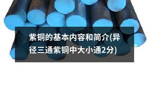 紫铜的基本内容和简介(异径三通紫铜中大小通2分)