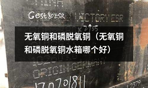 无氧铜和磷脱氧铜（无氧铜和磷脱氧铜水箱哪个好）