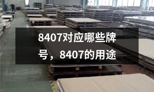 8407对应哪些牌号，8407的用途